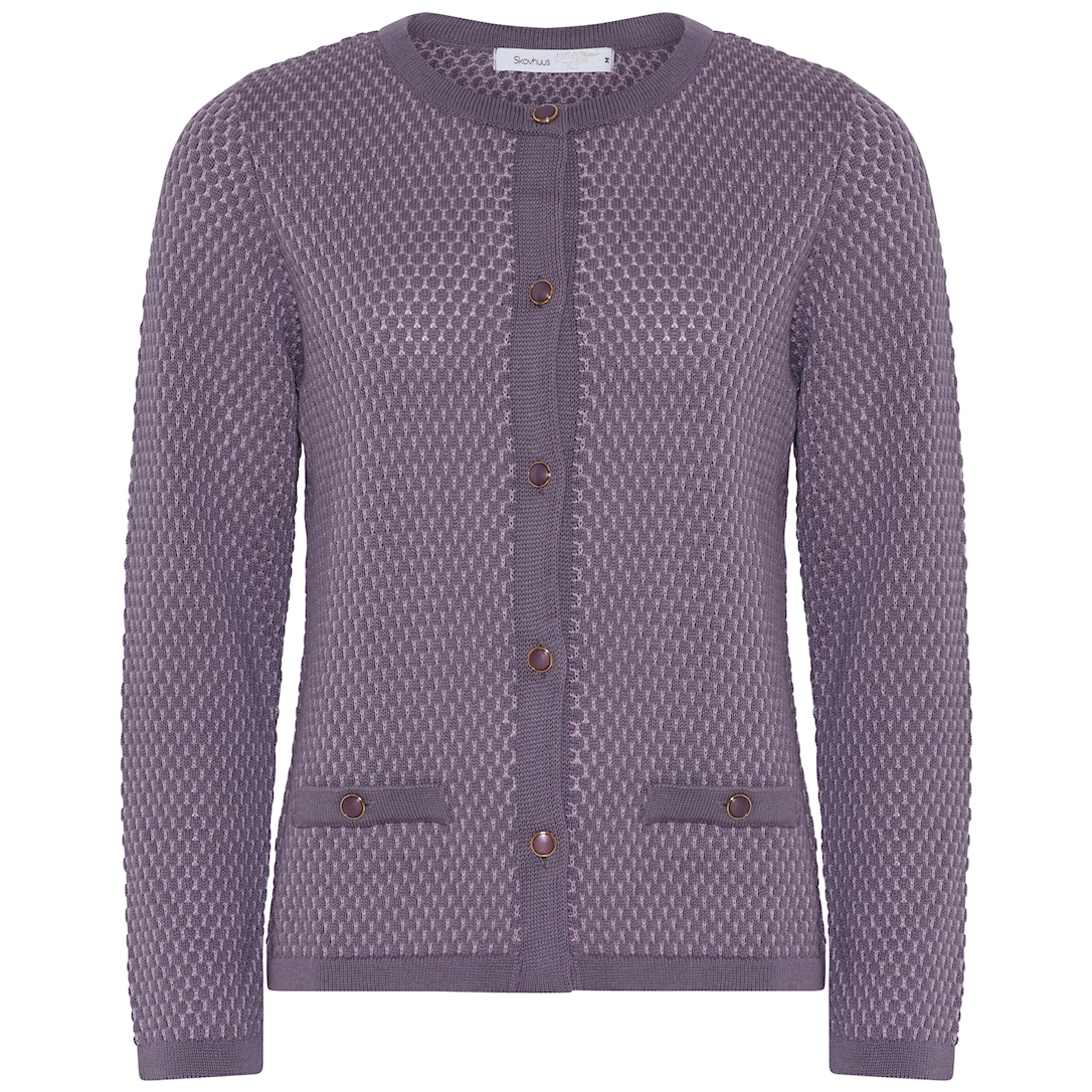 Skovhuus Kvinde Sofia Cardigan Lilac Lupine Lilac Xxxl Lilac / Lupine Female XXXL