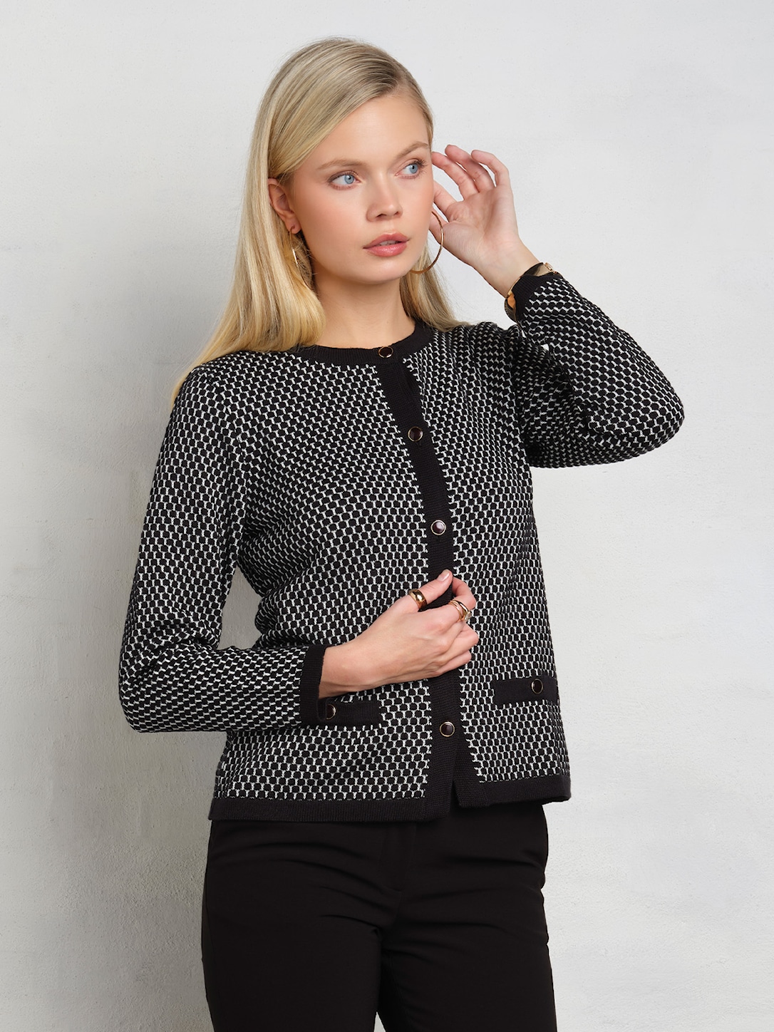 Skovhuus Kvinde Sofia Cardigan Black Xxxl Sort Female XXXL