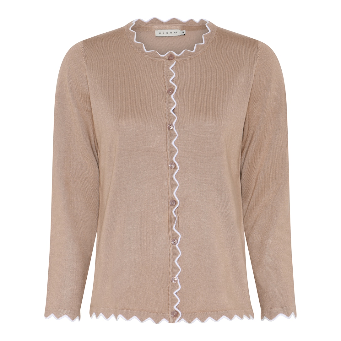 Micha Viscose Strik Med Kant Varm Sand Xxxl
