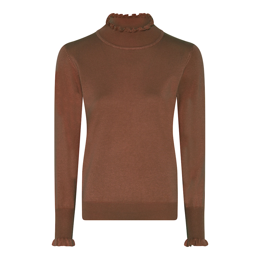 Micha Viscose Strik Cognac Xxxl