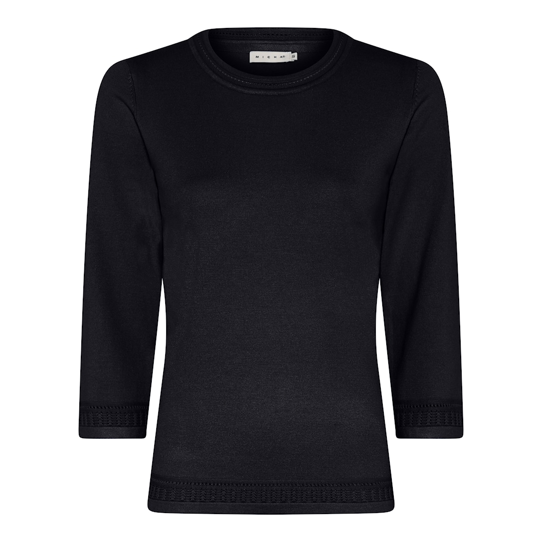 Micha Viscose Strik Navy Xxxl