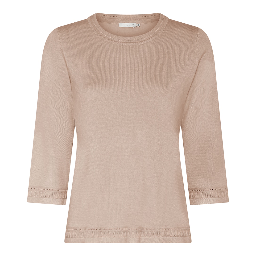 Micha Viscose Strik Varm Sand Xxxl