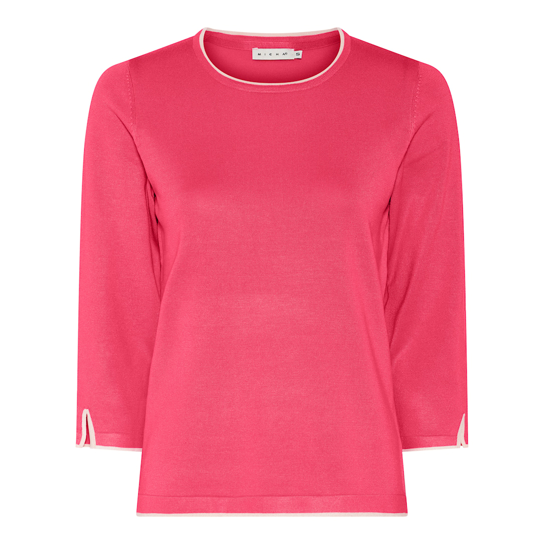 Micha Viscose Strik Med Kant Pink Xxxl Pink