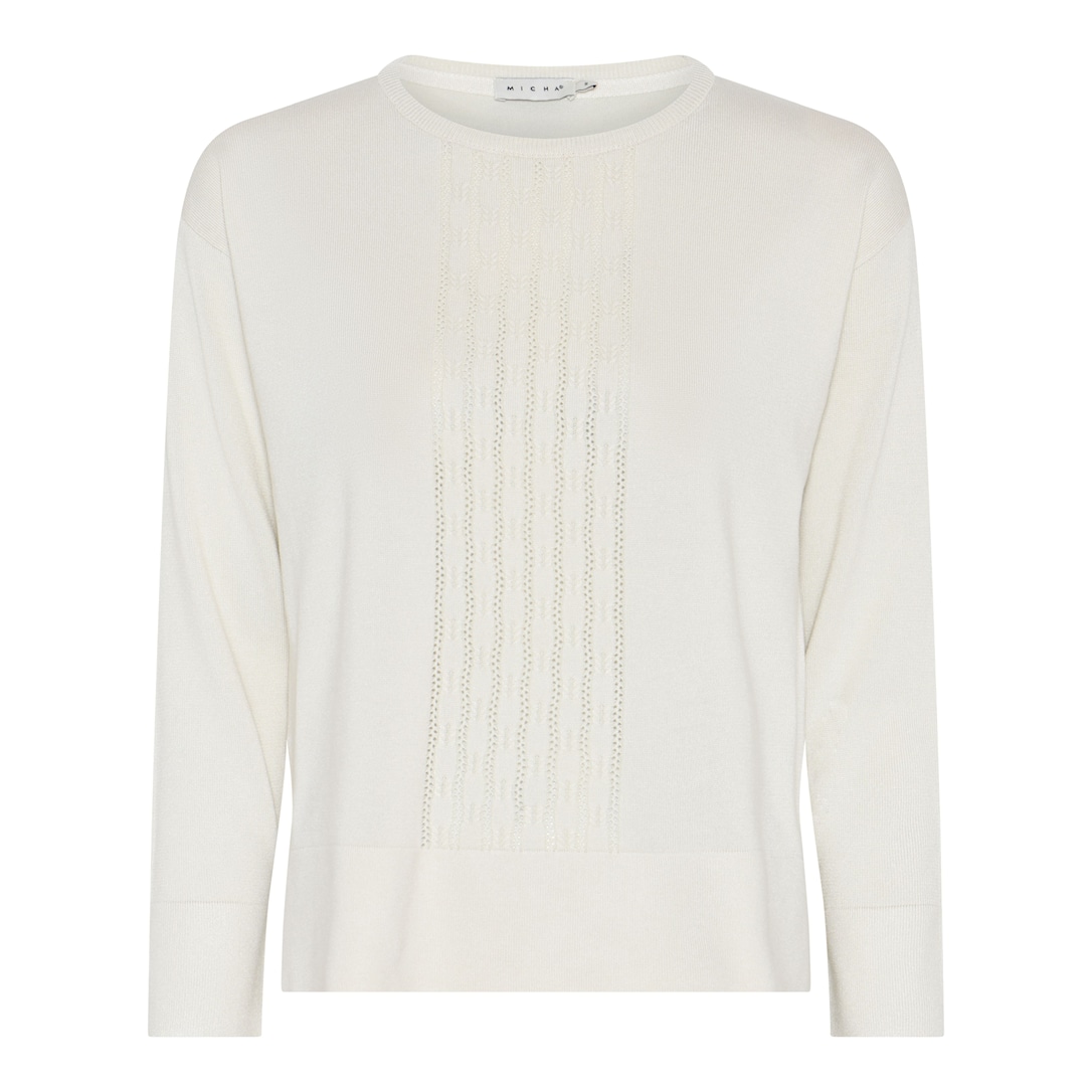 Micha Eco Vero Forårs Strik Offwhite Xxxl Hvid