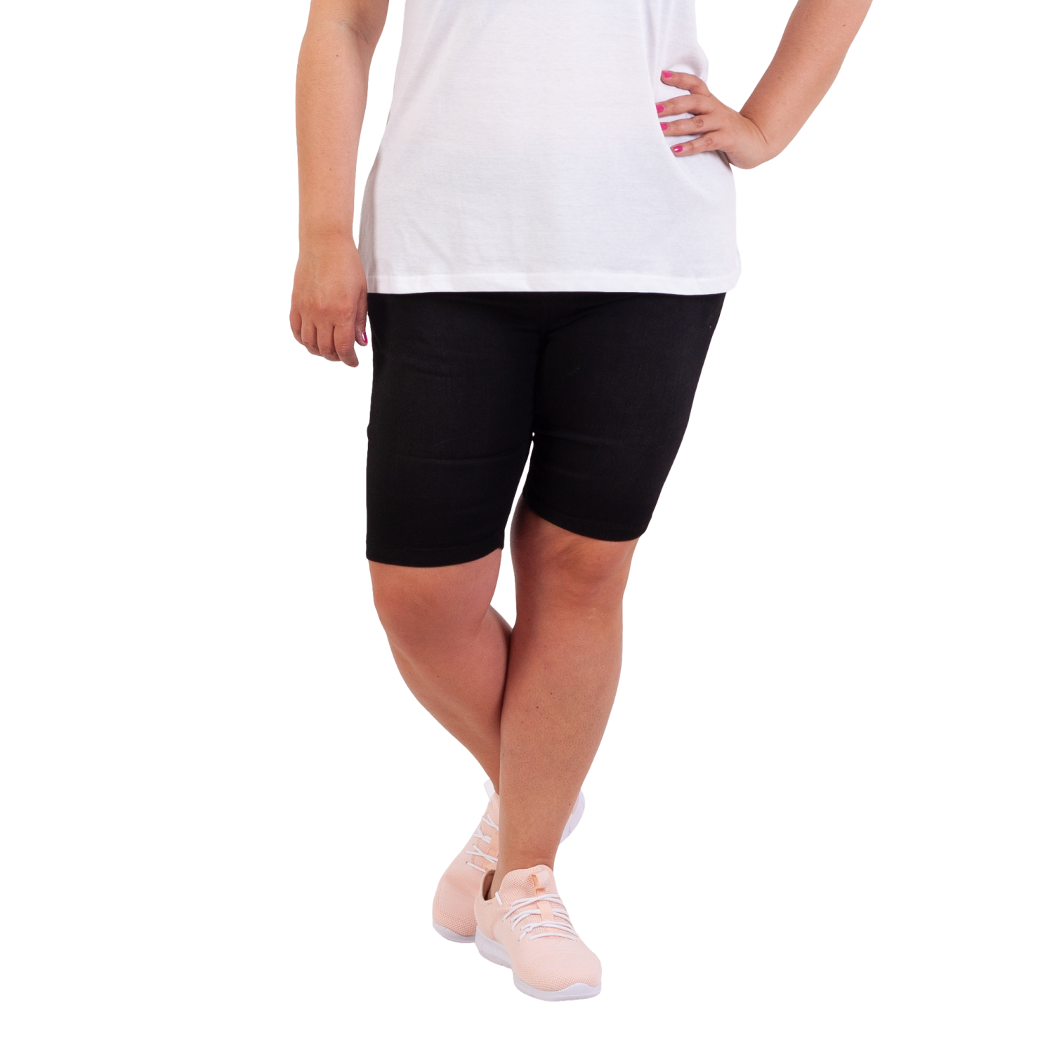 Steenholt Harmony Dame Cykelshorts Plus Size Black Sort  56