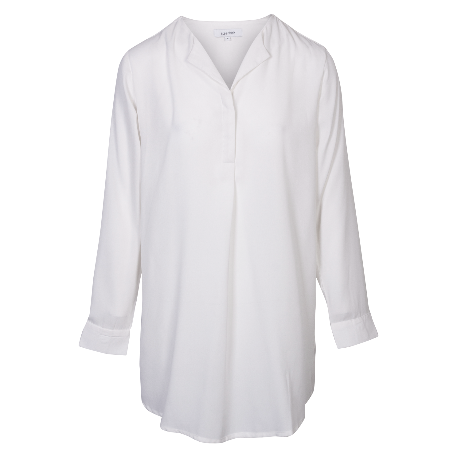 Steenholt Clara Dame Kjole Plus Size Bright White Hvid  54