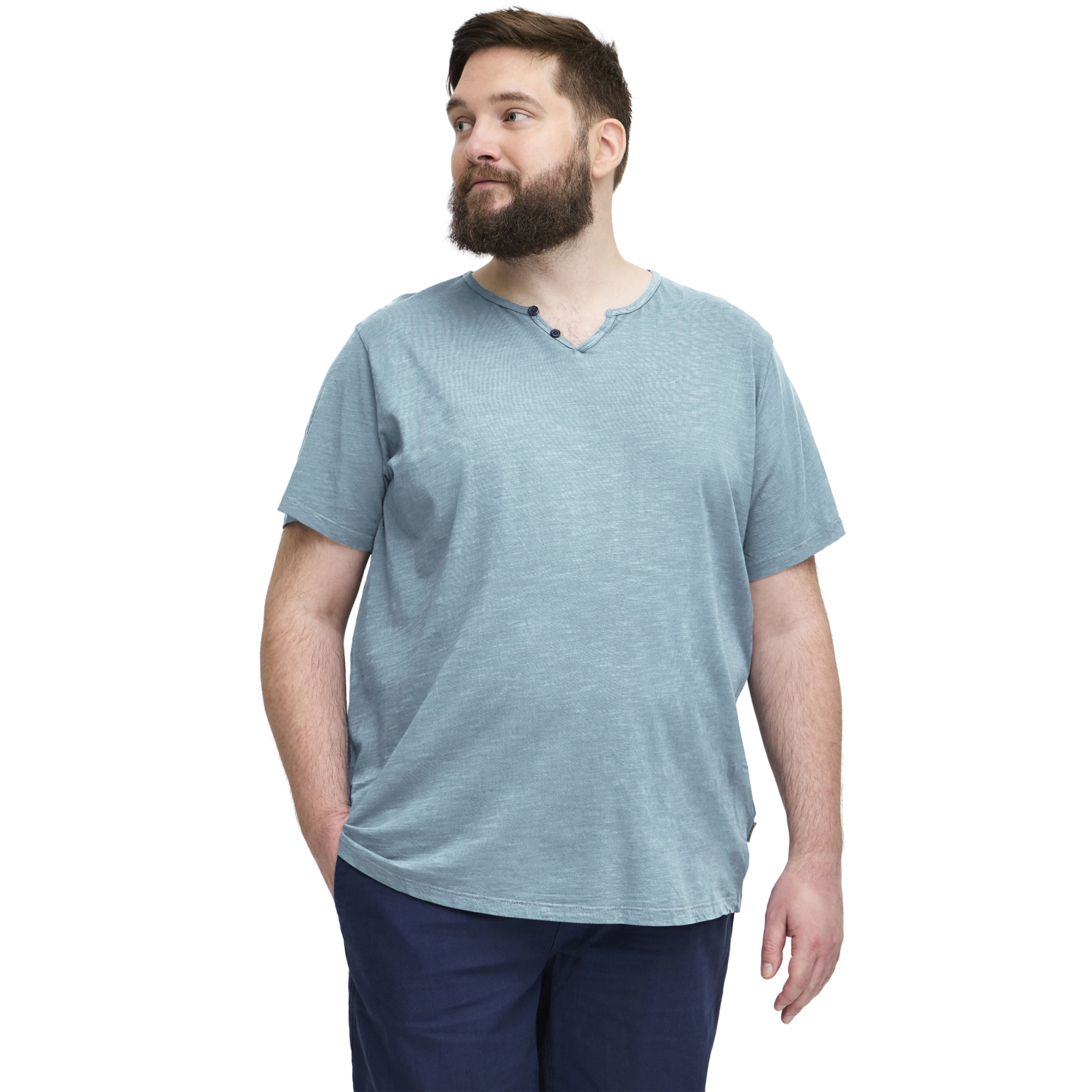 Blend Herre Shirt Plus Size Dusty Blue Dusty Blue  2xl