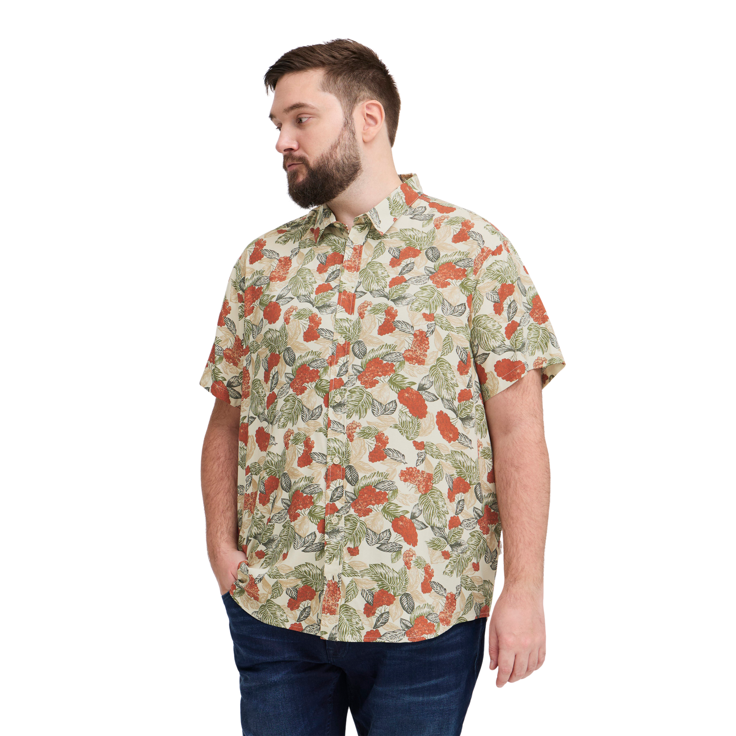 Blend Herre Kortærmet Skjorte Arabesque 6xl Arabesque  6XL