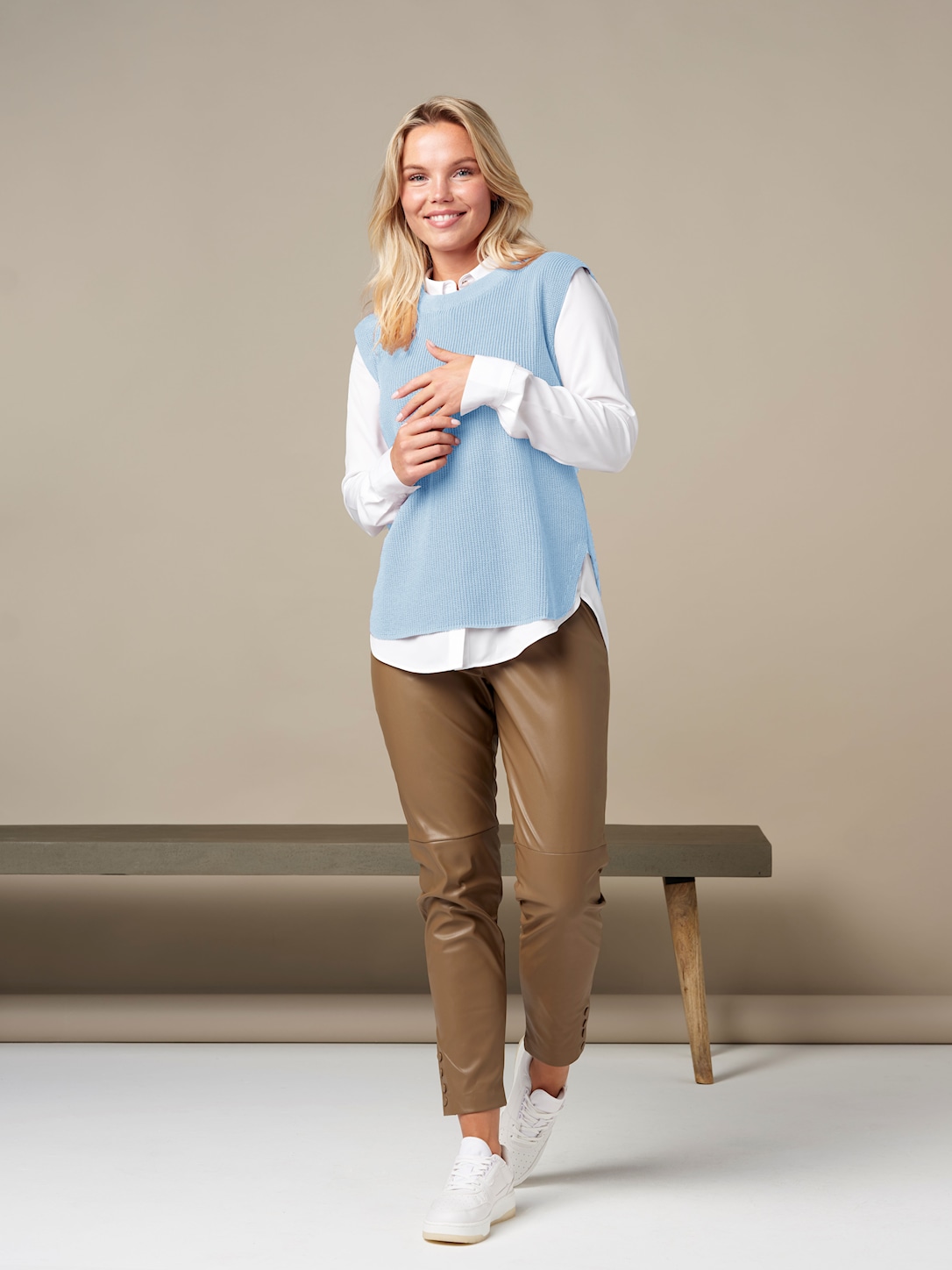 Skovhuus Kvinde Amelia Vest Pale Blue Xxxl Pale Blue Female XXXL