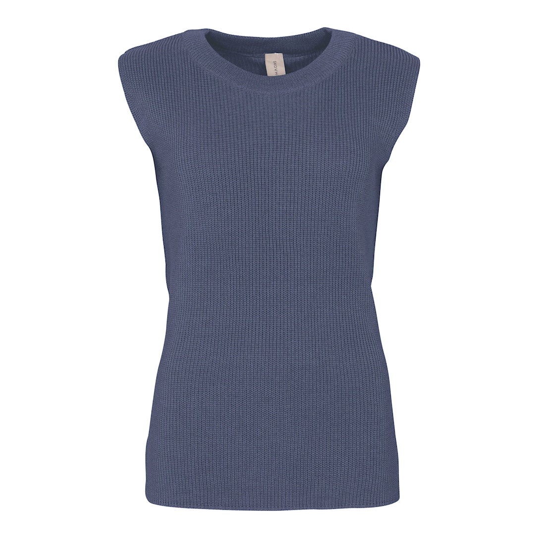 Skovhuus Kvinde Amelia Vest Indigo Blue Xxxl Indigo Blue Female XXXL