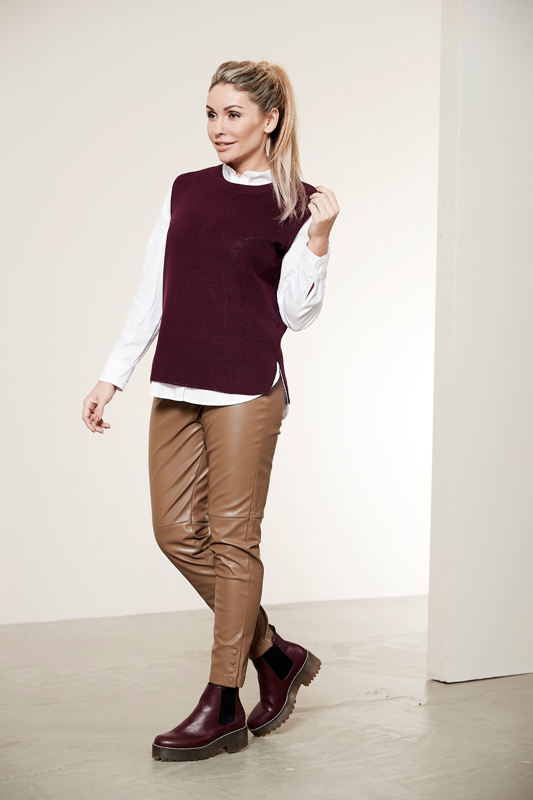 Skovhuus Kvinde Amelia Vest Blackberry Xxxl Sort Female XXXL