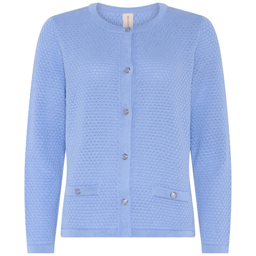 Skovhuus Kvinde Alba Cardigan Hyangea Blue Xxxl Hyangea Blue Female XXXL