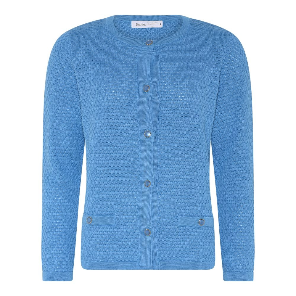 Skovhuus Kvinde Alba Cardigan Horizon Blue Xxxl Horizon Blue Female XXXL