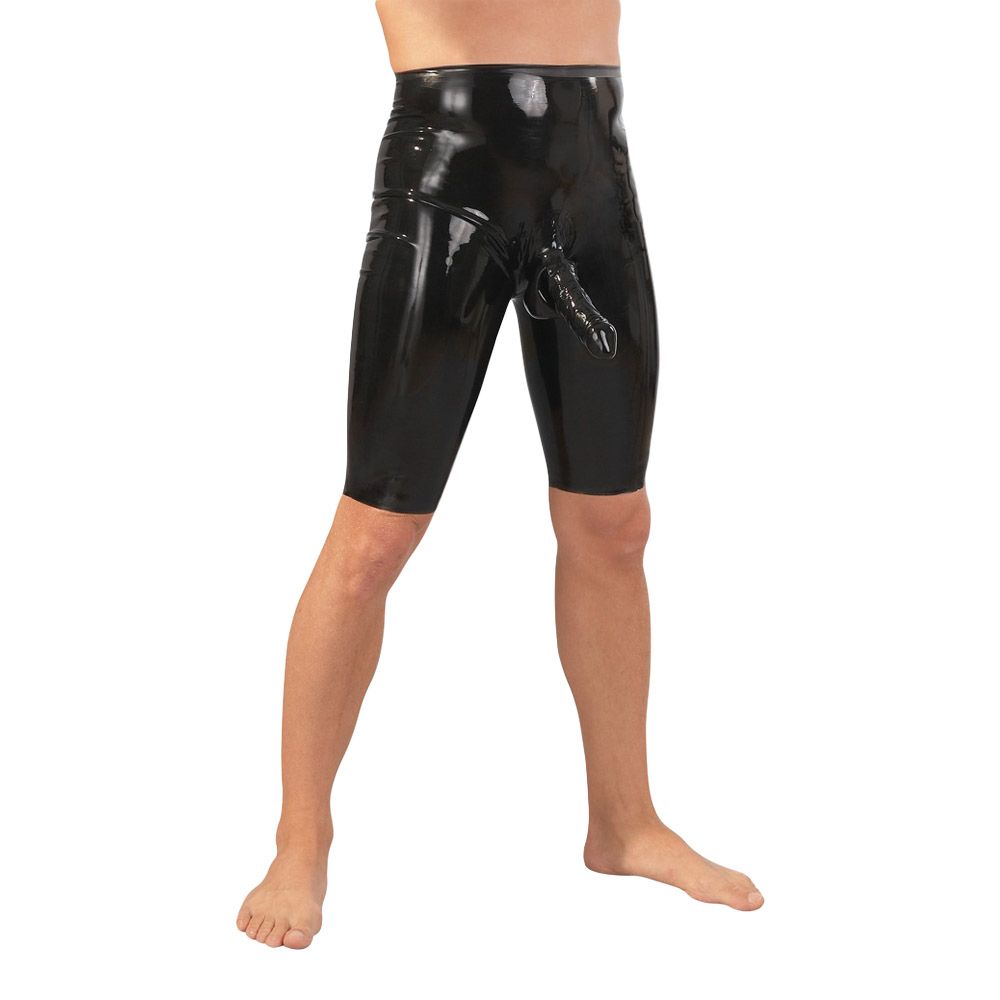 Late Latex Bukser Cykelshorts Til Ham Large Sort  XL