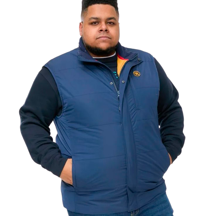D555 Felipe2 Herre Vest Plus Size Navy 6xl Navy  6XL
