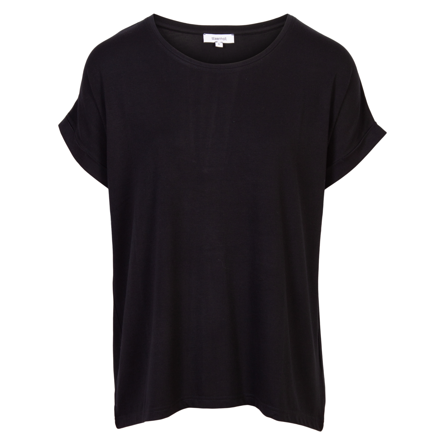 Steenholt Joan Dame Shirt Plus Size Black Sort  54