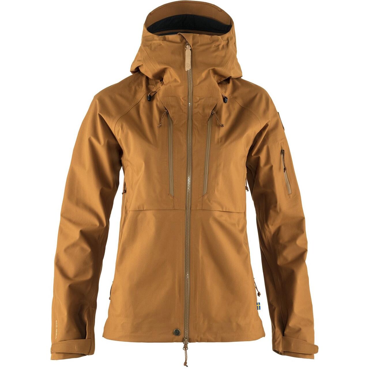 Fjallraven Womens Keb Eco Shell Jacket Brun Chestnut 230 Large Brun (CHESTNUT/  X-large