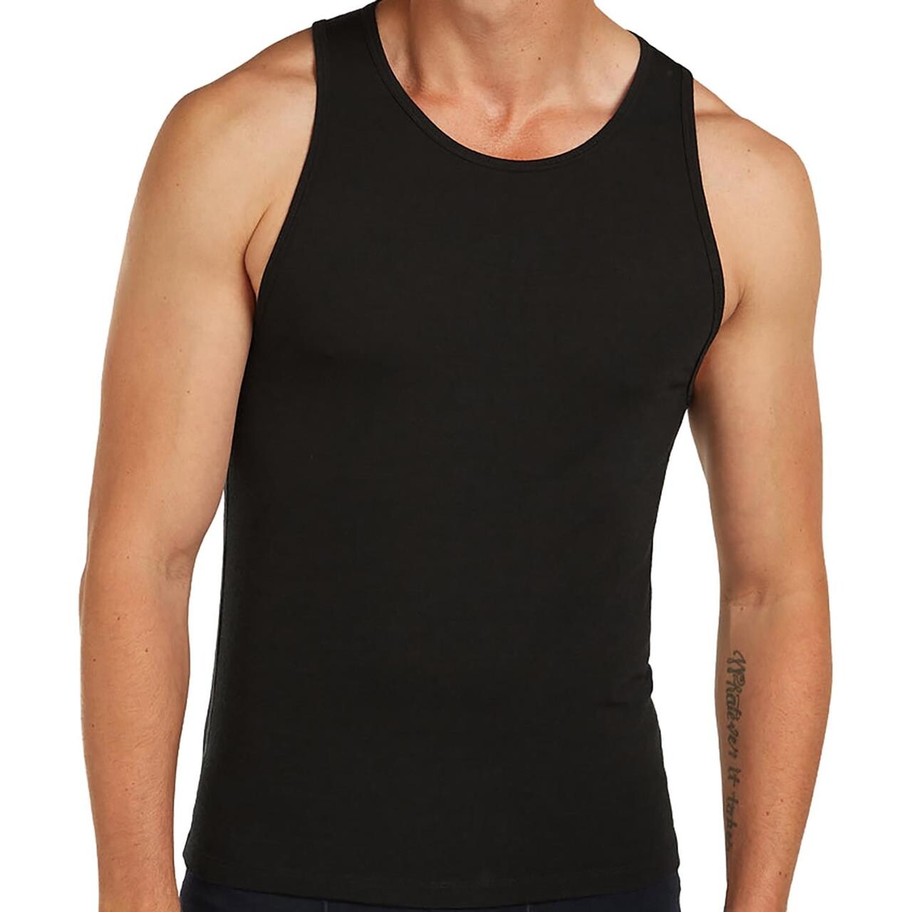Icebreaker Mens Merino 150 Anatomica Tank Sort Black Monsoon Large Sort  X-large