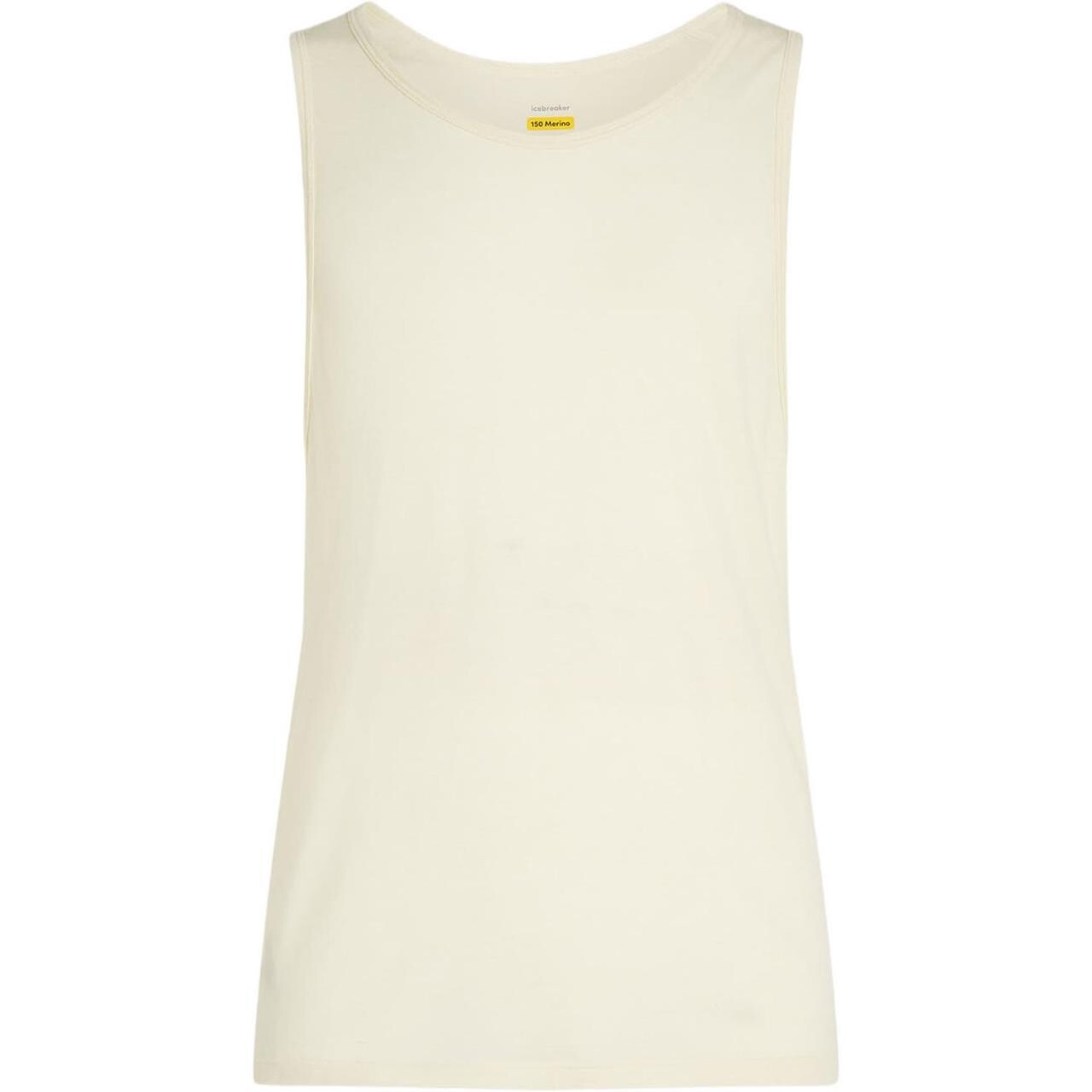 Icebreaker Mens Merino 150 Anatomica Tank Hvid Undyed Large Hvid  X-large