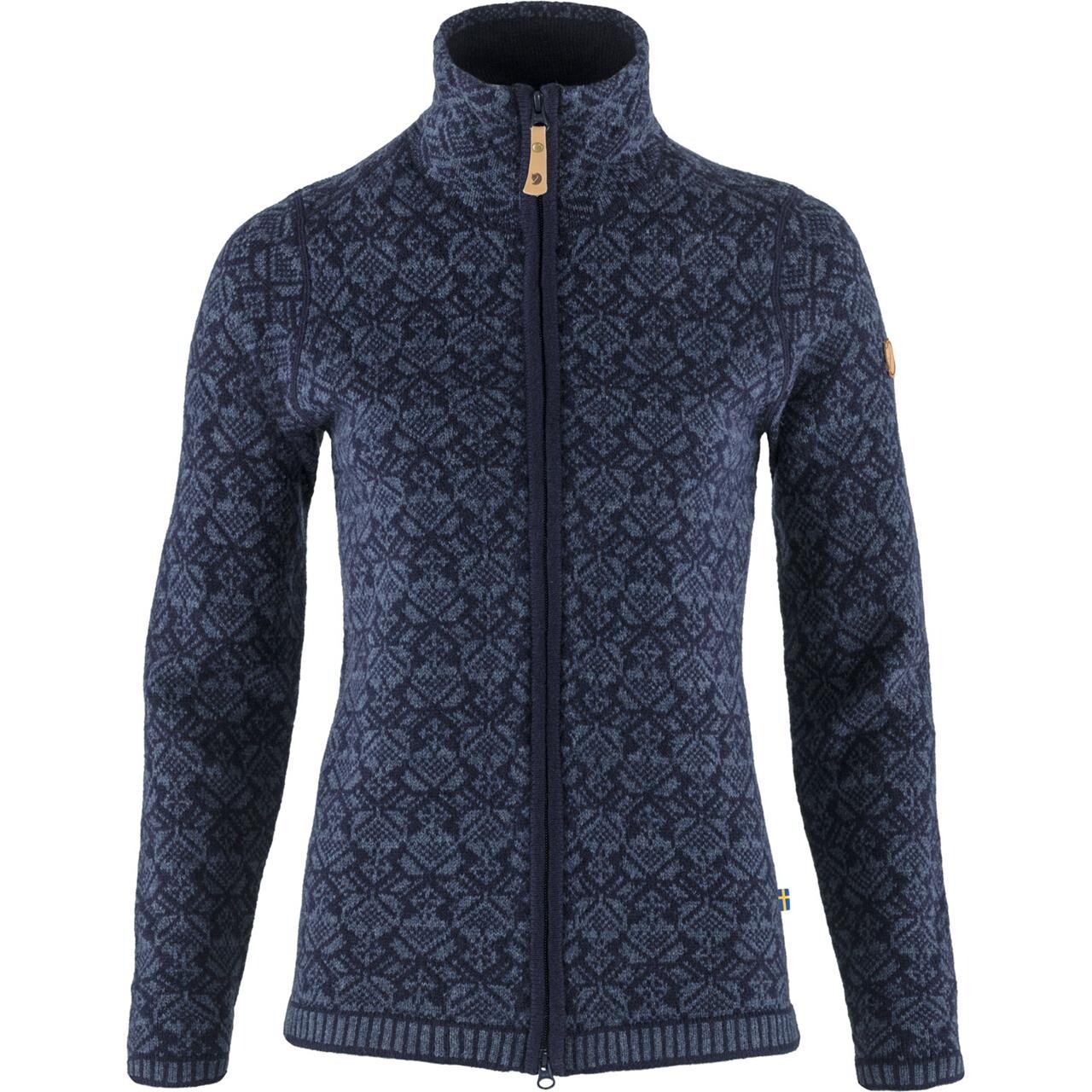 Fjallraven Womens Snow Cardigan Blå Dark Navy 555 Large Blå (DARK NAVY/  X-large
