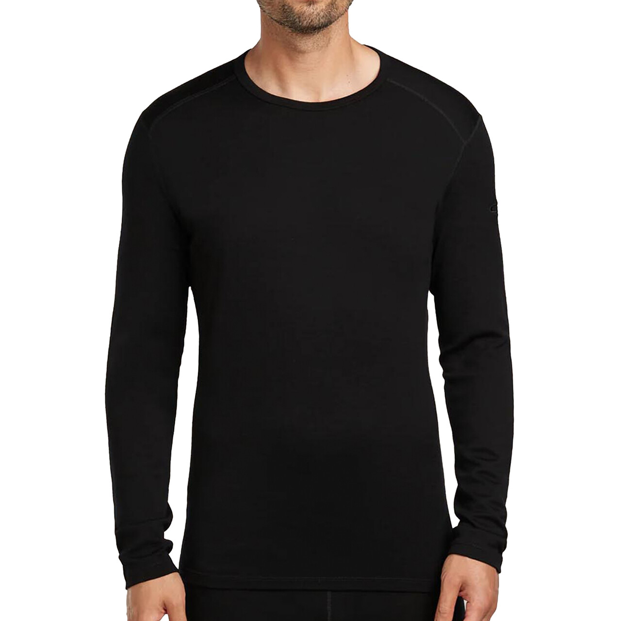 Icebreaker Mens 260 Tech Crewe Sort Black Large Sort  XX-large