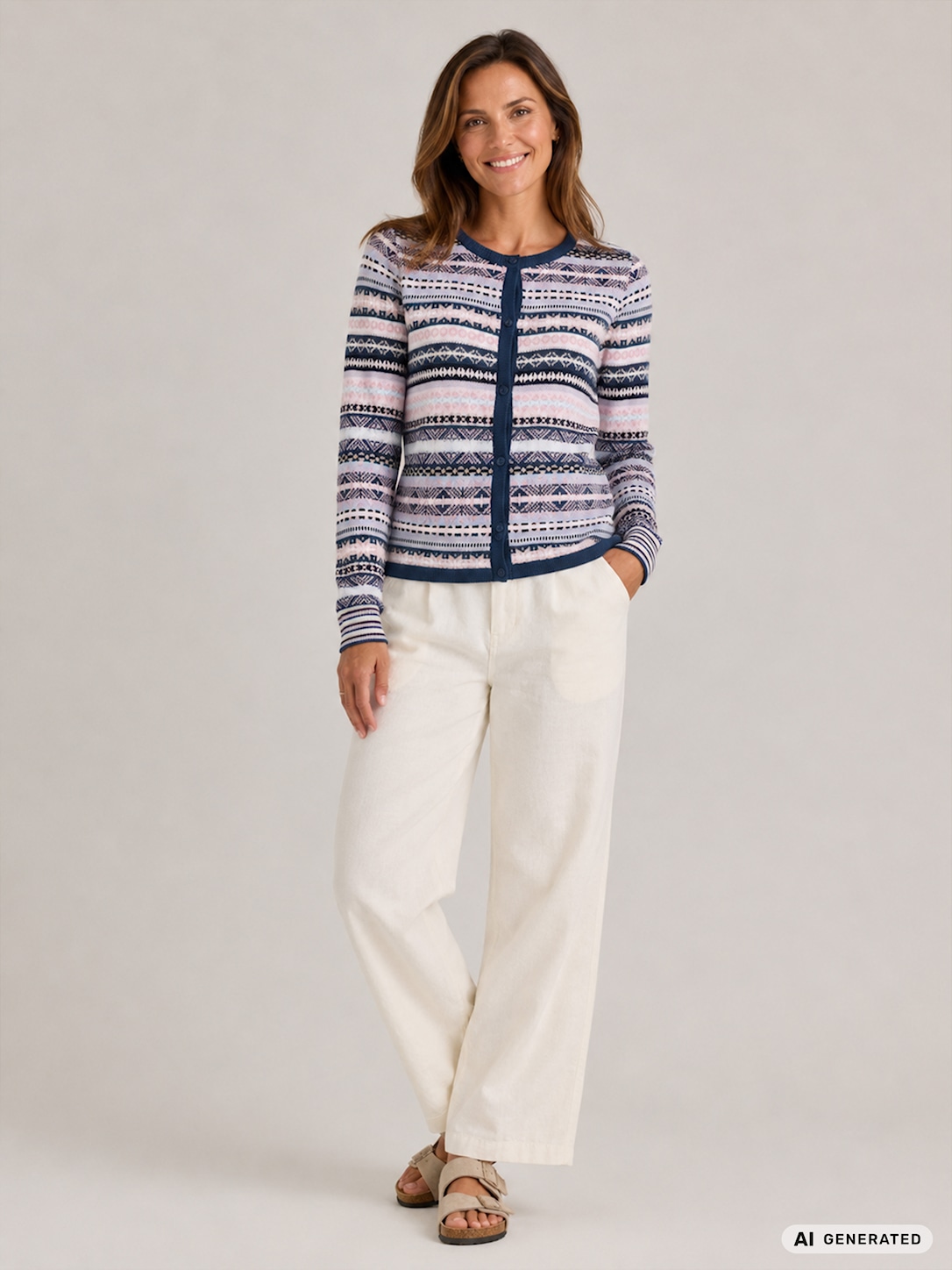 Skovhuus Kvinde Therese Cardigan Jeans Blue Xxxl Jeans Blue Female XXXL