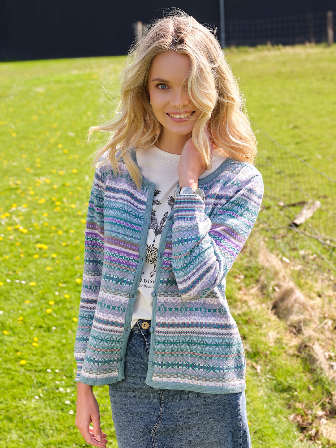 Skovhuus Kvinde Therese Cardigan Arktis Green Xxxl Grøn Female XXXL