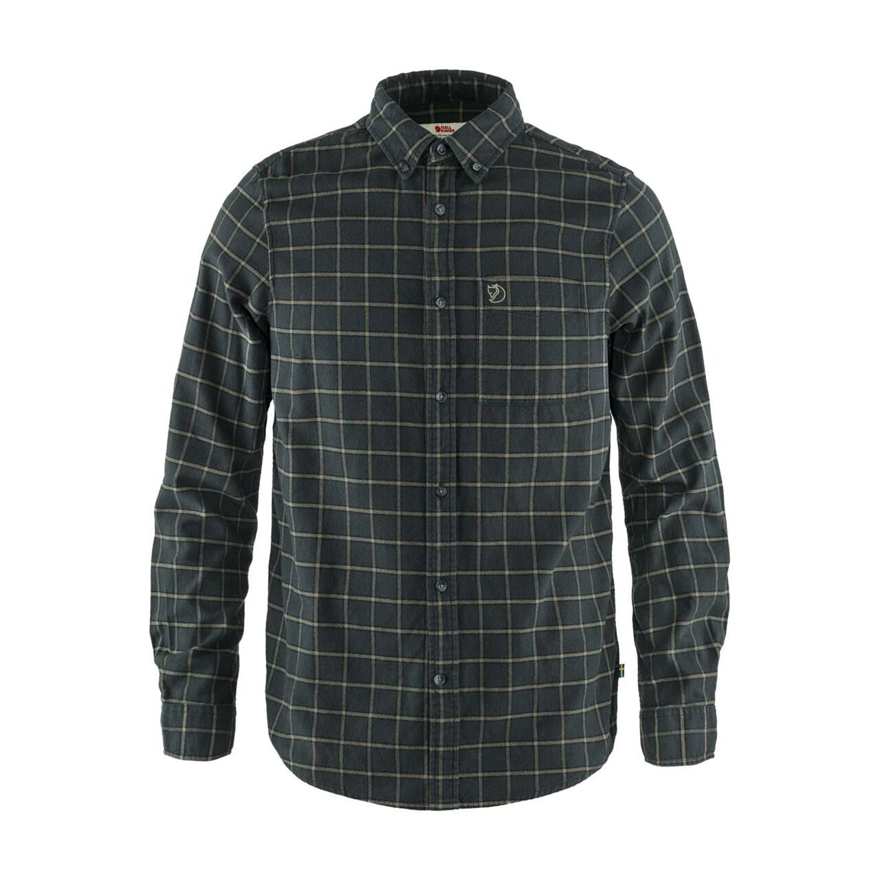 Fjallraven Mens Vik Flannel Shirt Grå Dark Grey 030 Large Grå (DARK GREY/  XX-large