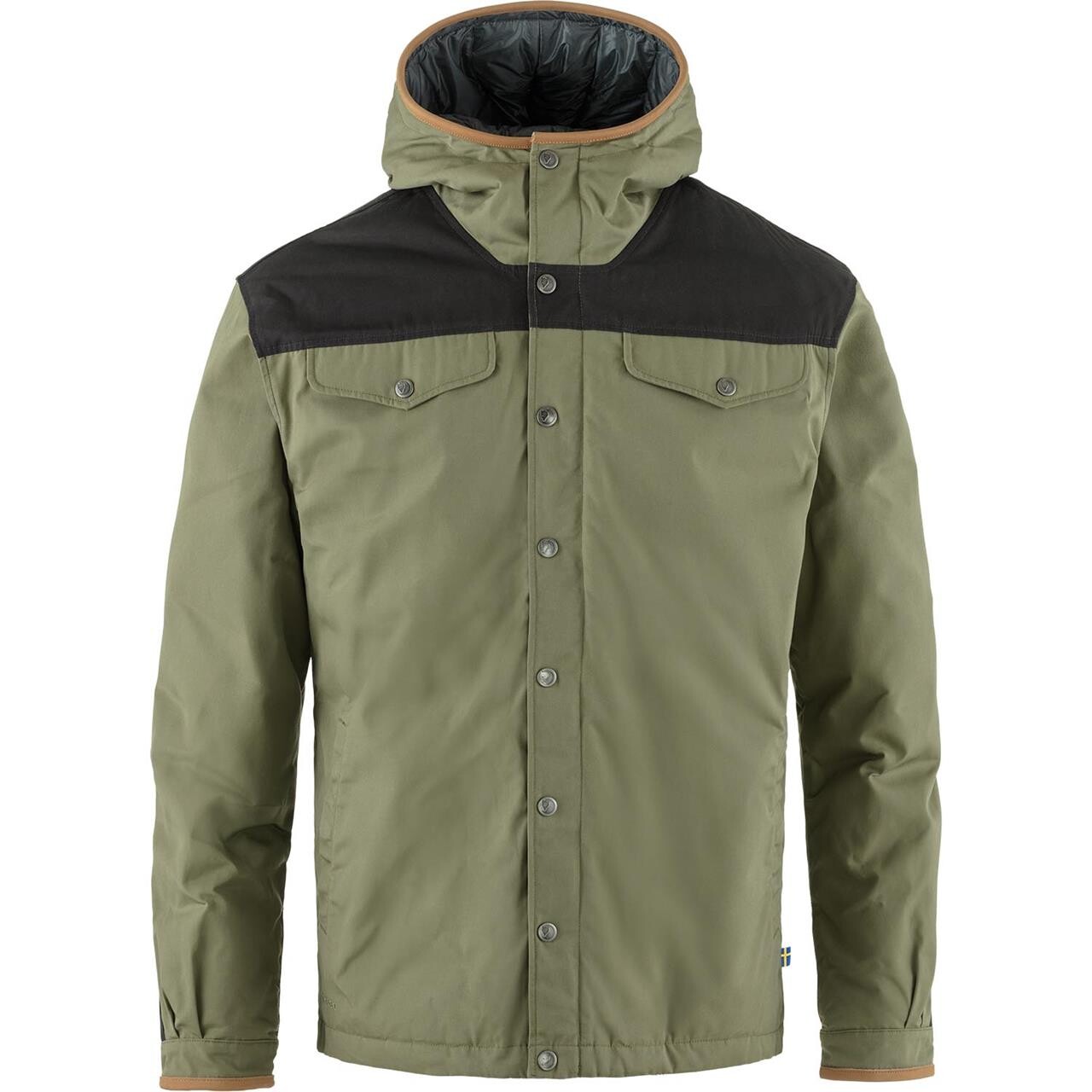 Fjallraven Mens Greenland Down Jacket Brun Black Oak 294 Large Sort  XX-large