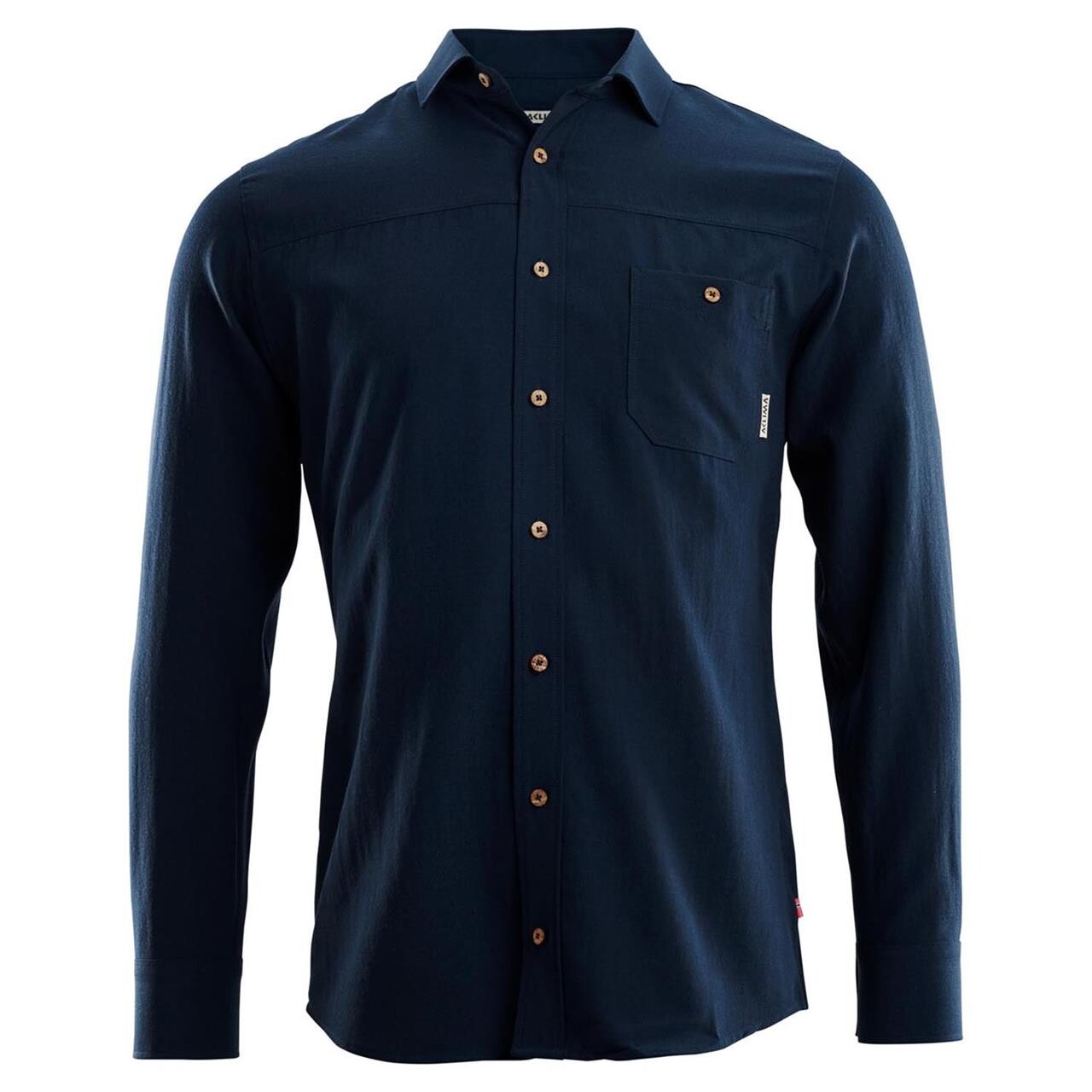 Aclima Mens Woven Wool Shirt Blå Navy Blazer Large Blå (NAVY BLAZE  X-large