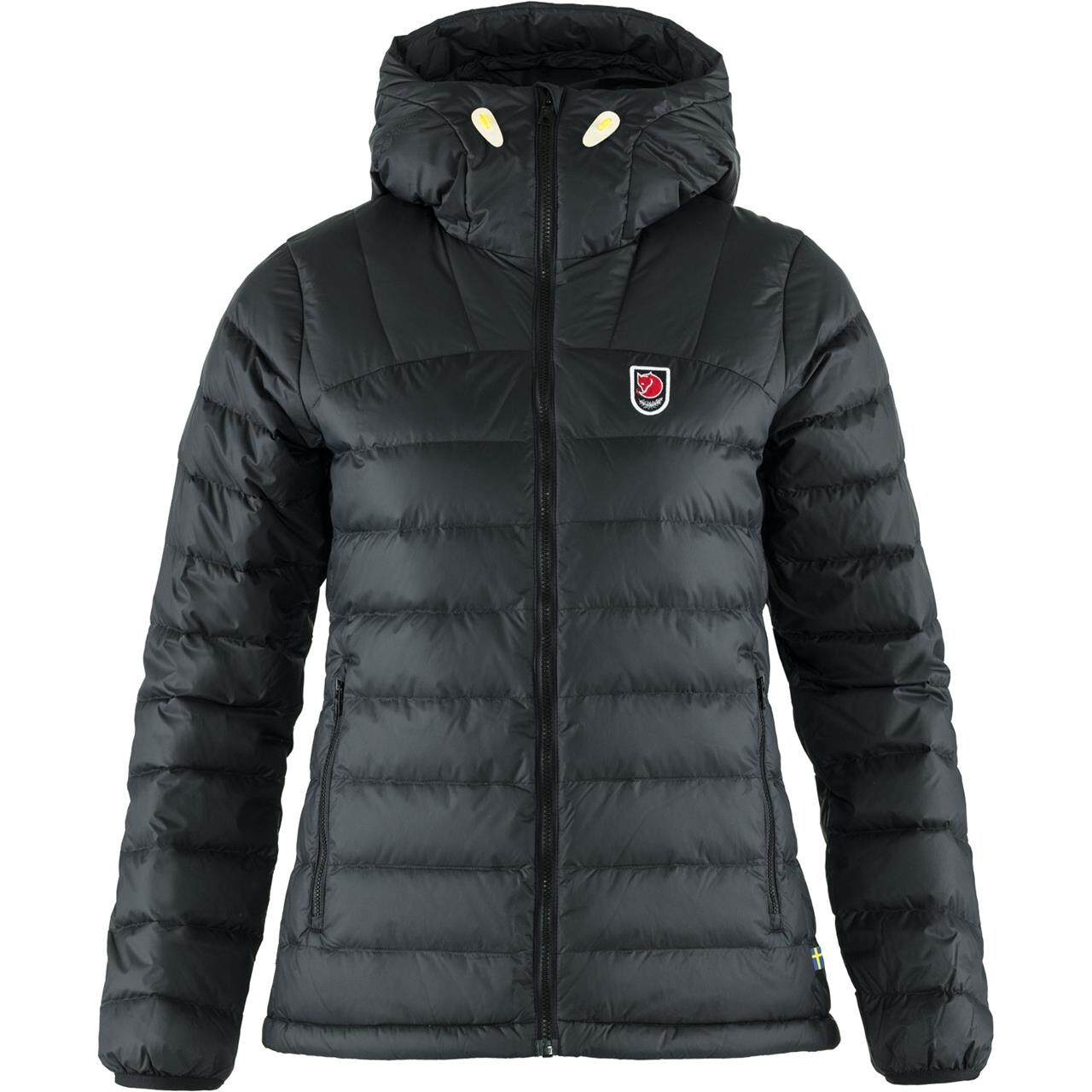 Fjallraven Womens Expedition Pack Down Hoodie Sort Black 550 Large Sort  X-large