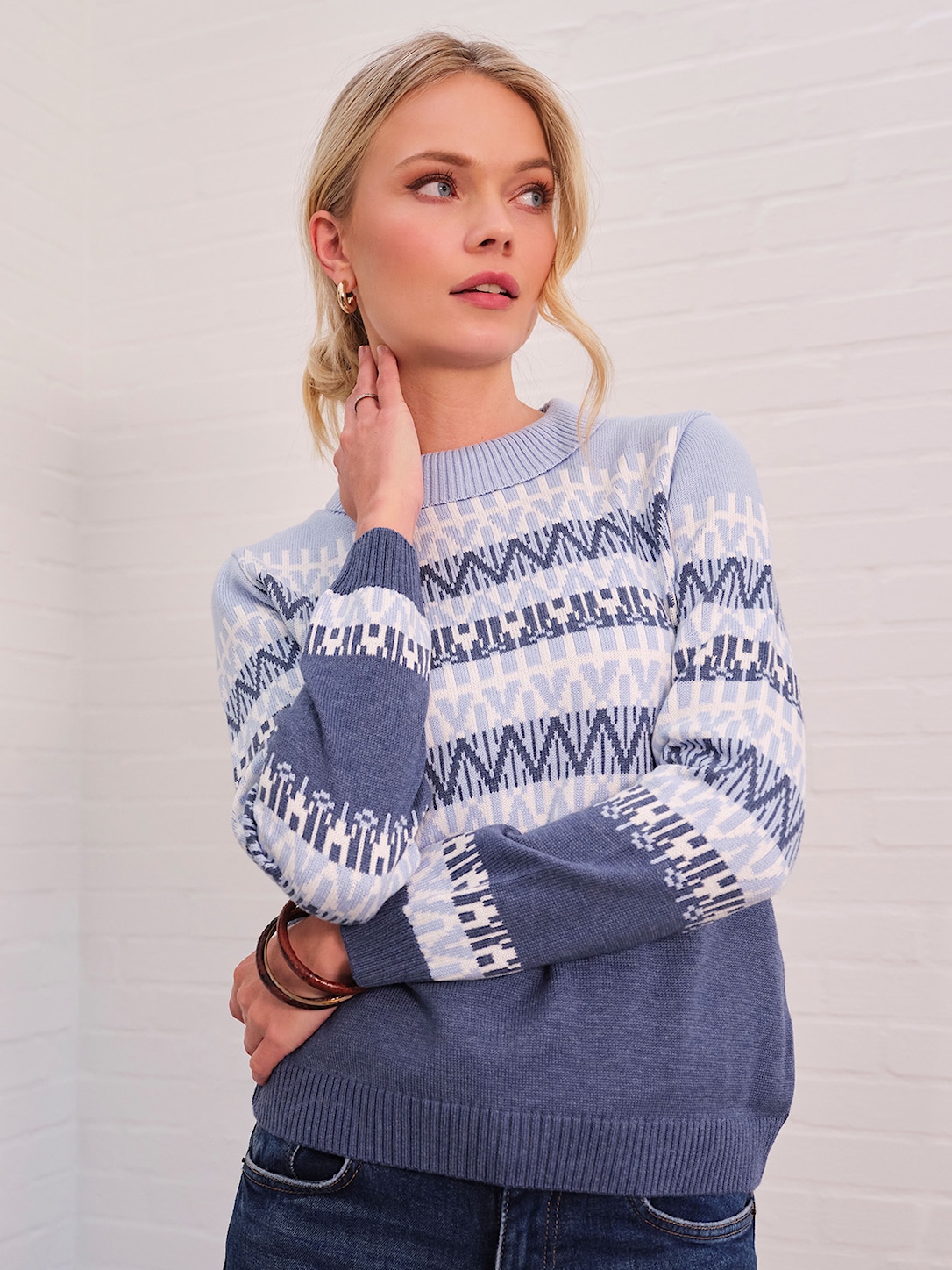 Skovhuus Kvinde Pernilla Trøje Turtleneck Indigo Blue Xxxl Indigo Blue Female XXXL