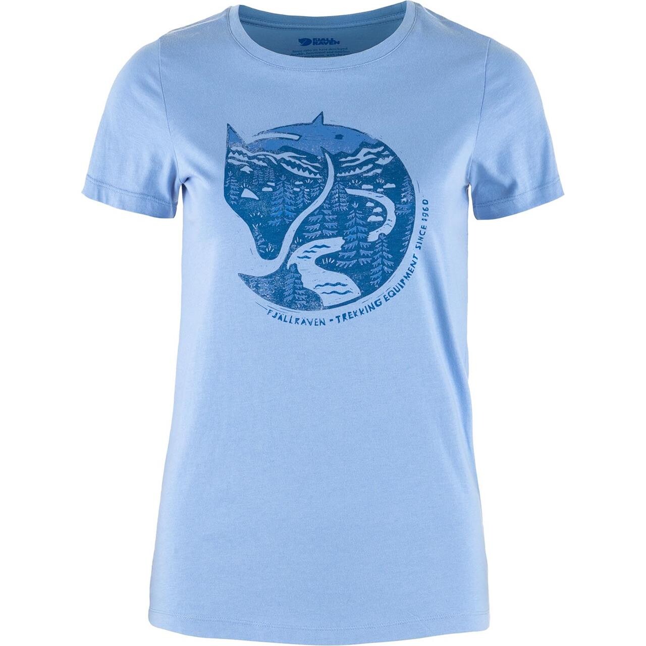 Fjallraven Womens Arctic Fox Print Shirt Blå Ultramarine 537 Large Blå (ULTRAMARIN  X-large