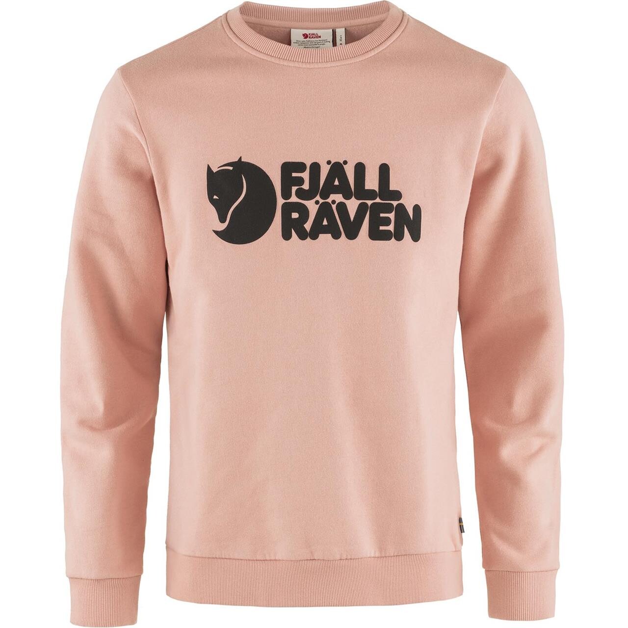 Fjallraven Mens Fjallraven Logo Sweater Lyserød Chalk Rose 302 Large Lyserød (CHALK  XX-large