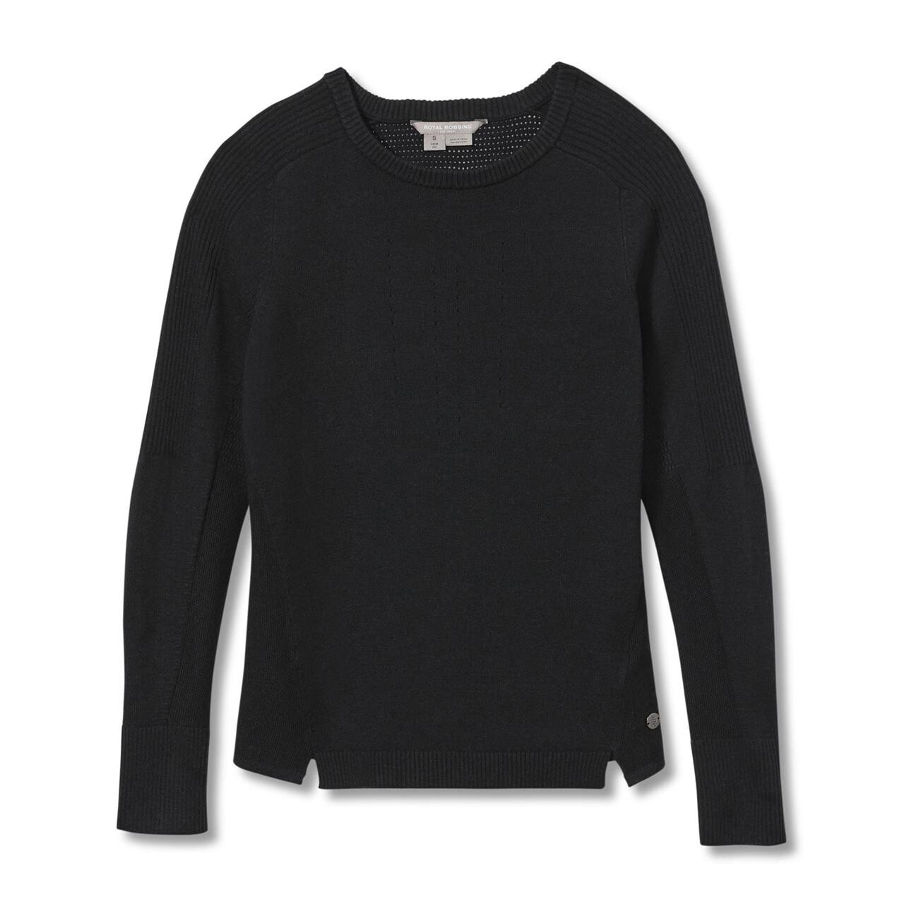Royal Robbins Womens Ventour Sweater Sort Jet Black Large Sort  X-large