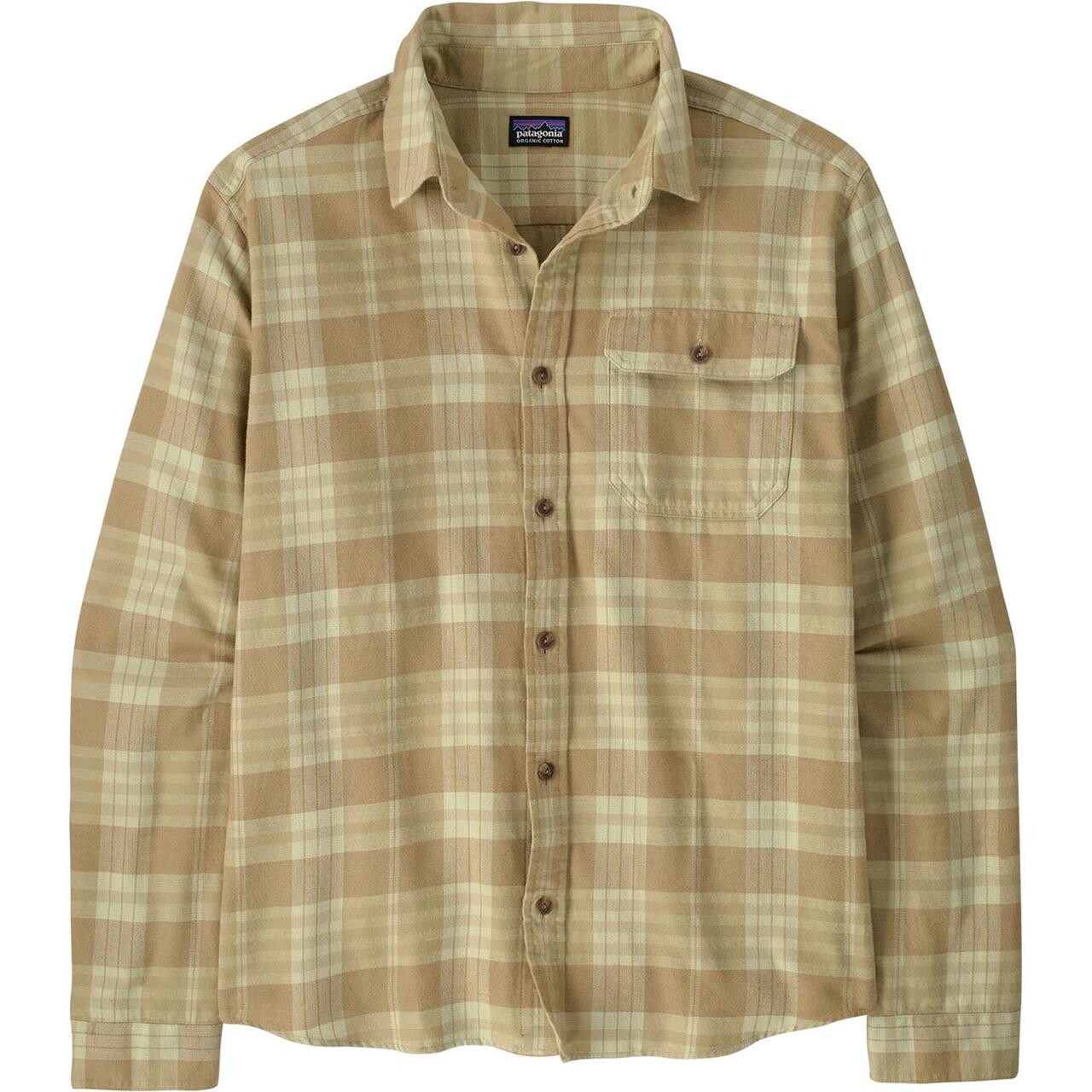 Patagonia Mens Fjord Flannel Shirt Grå Builder:weathered Stone Large Grå (BUILDER:WE  X-large