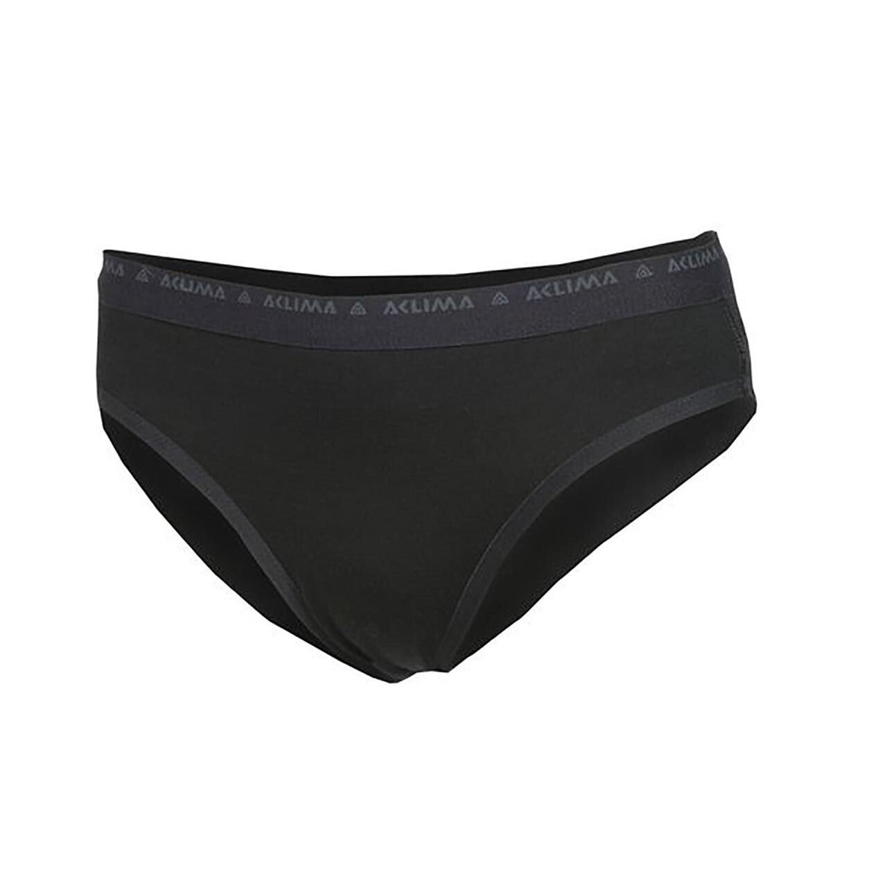Aclima Womens Lightwool Briefs Sort Jet Black Large Sort  X-large