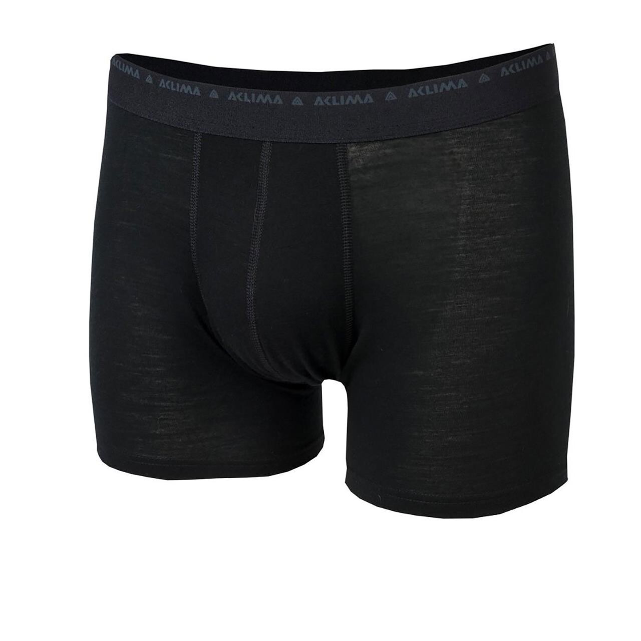 Aclima Mens Lightwool Shorts Sort Jet Black Large Sort  XX-large