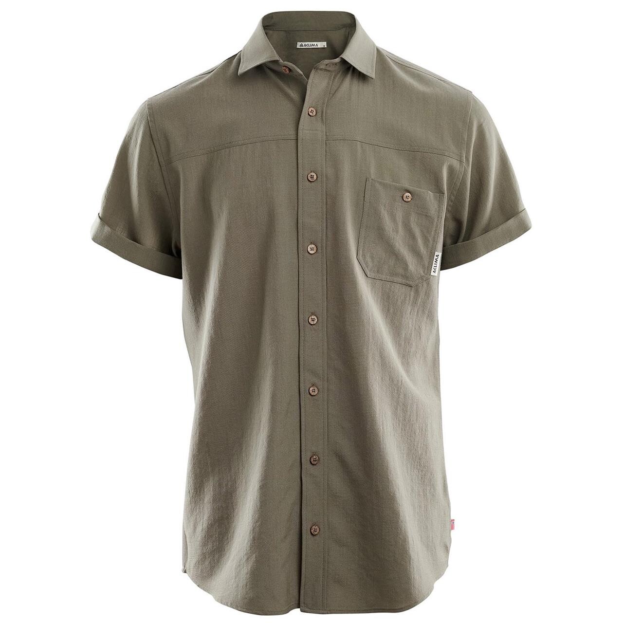 Aclima Mens Leisurewool Short Sleeve Shirt Grøn Ranger Green Large Grøn  XX-large