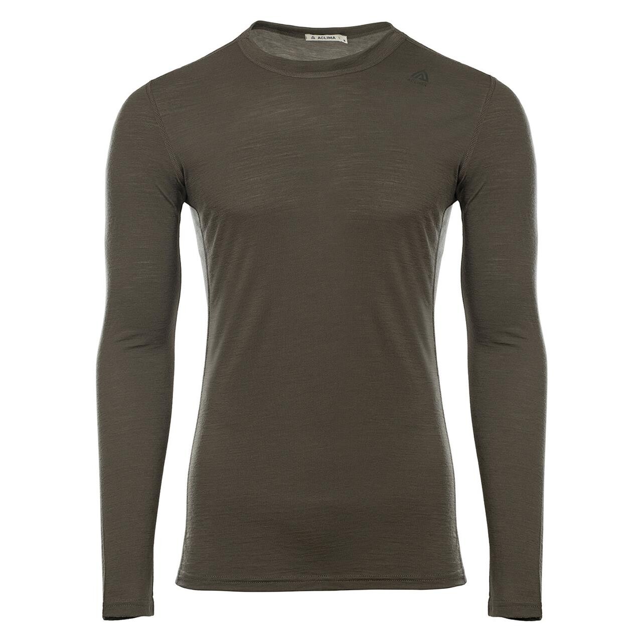 Aclima Mens Lightwool Undershirt Long Sleeve Grøn Tarmac Large Grøn  XX-large