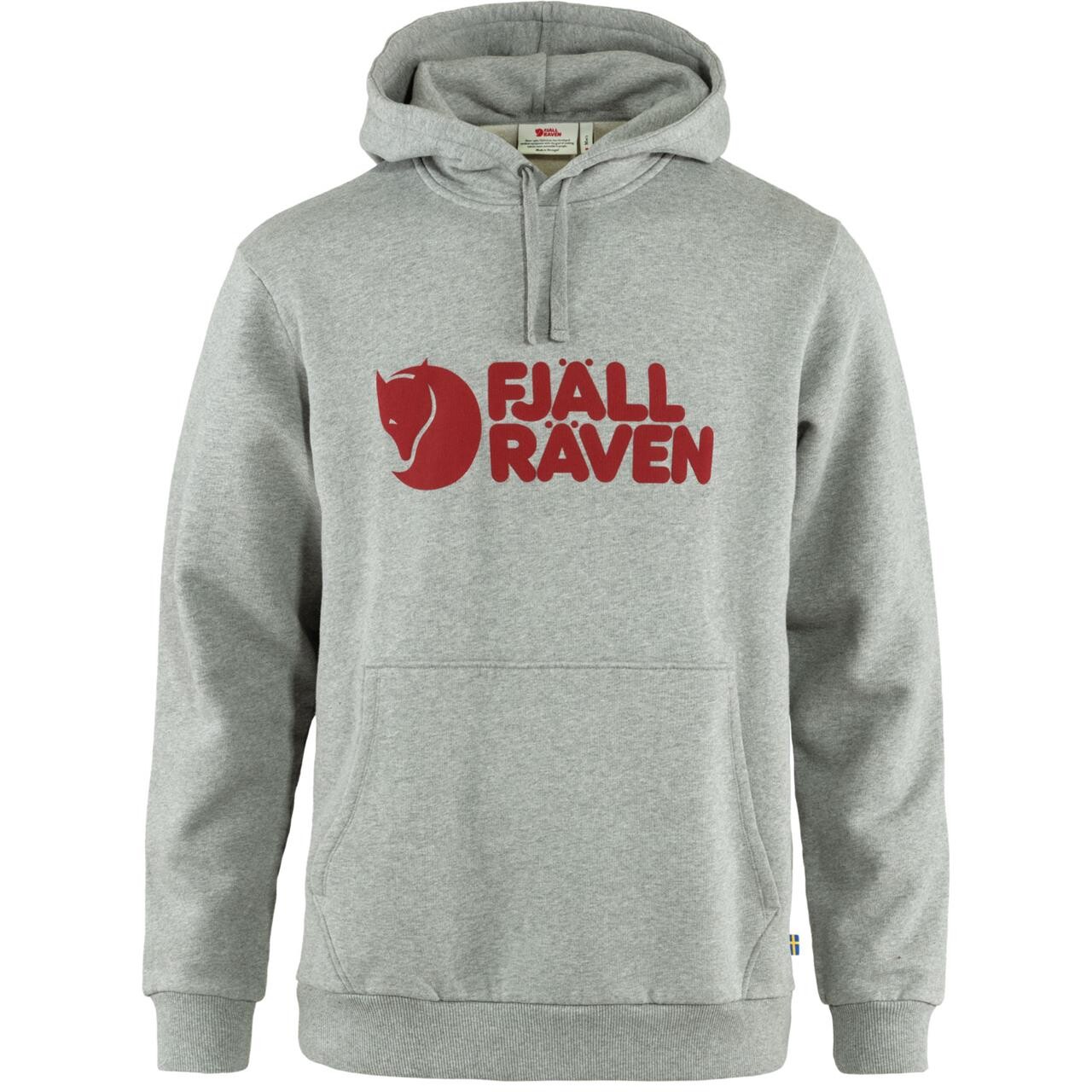 Fjallraven Mens Fjallraven Logo Hoodie Grå Grey Melange 020 999 Large Grå (GREY-MELAN  XX-large