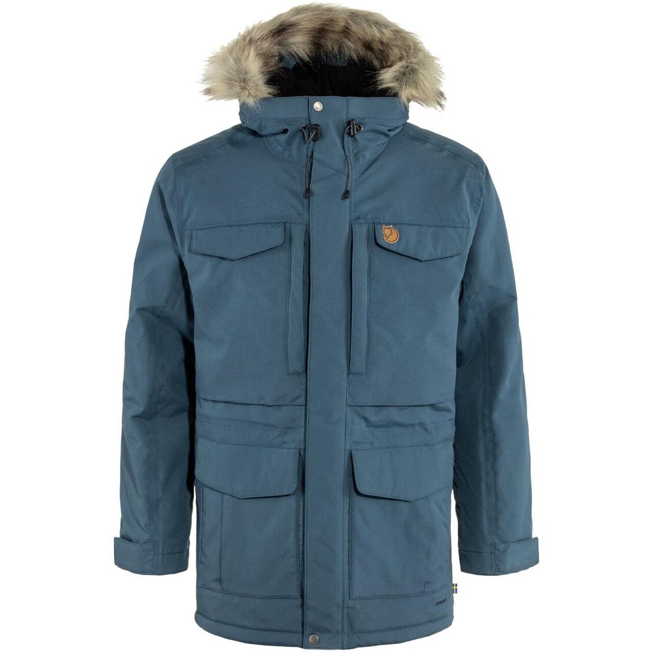 Fjallraven Mens Nuuk Parka Blå Mountain Blue 570 Large Blå (MOUNTAIN B  XX-large