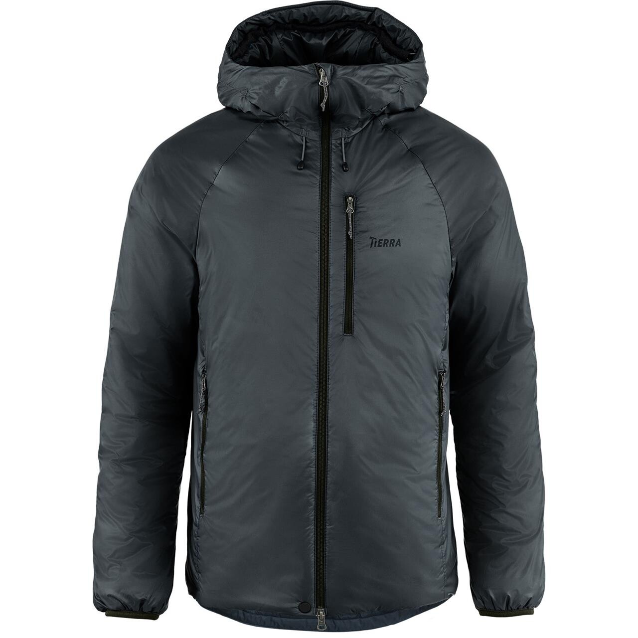 Tierra Mens Belay 120 Hood Jacket Grå Pitch Gray Large Grå (PITCH GRAY  XX-large