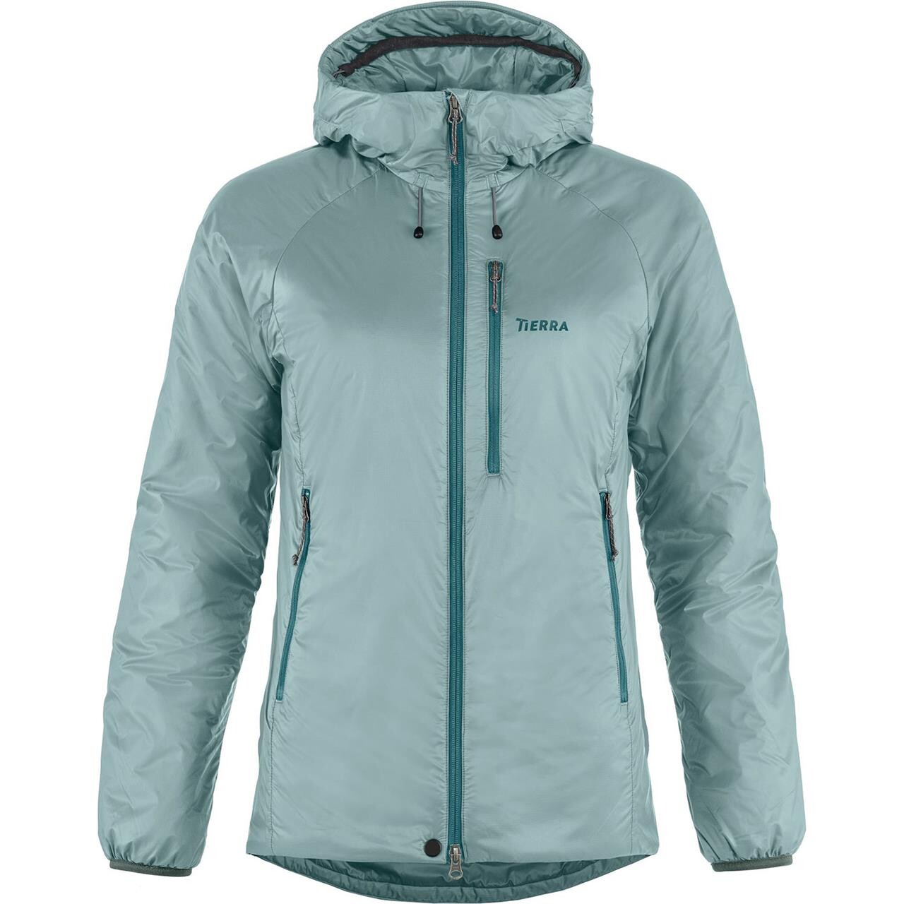 Tierra Womens Belay 120 Hood Jacket Blå Pale Dust Large Blå (PALE DUST)  X-large