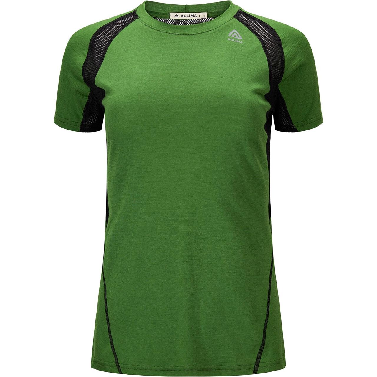 Aclima Womens Lightwool Sports Shirt Sort Cactus Jet Black Large Sort  X-large