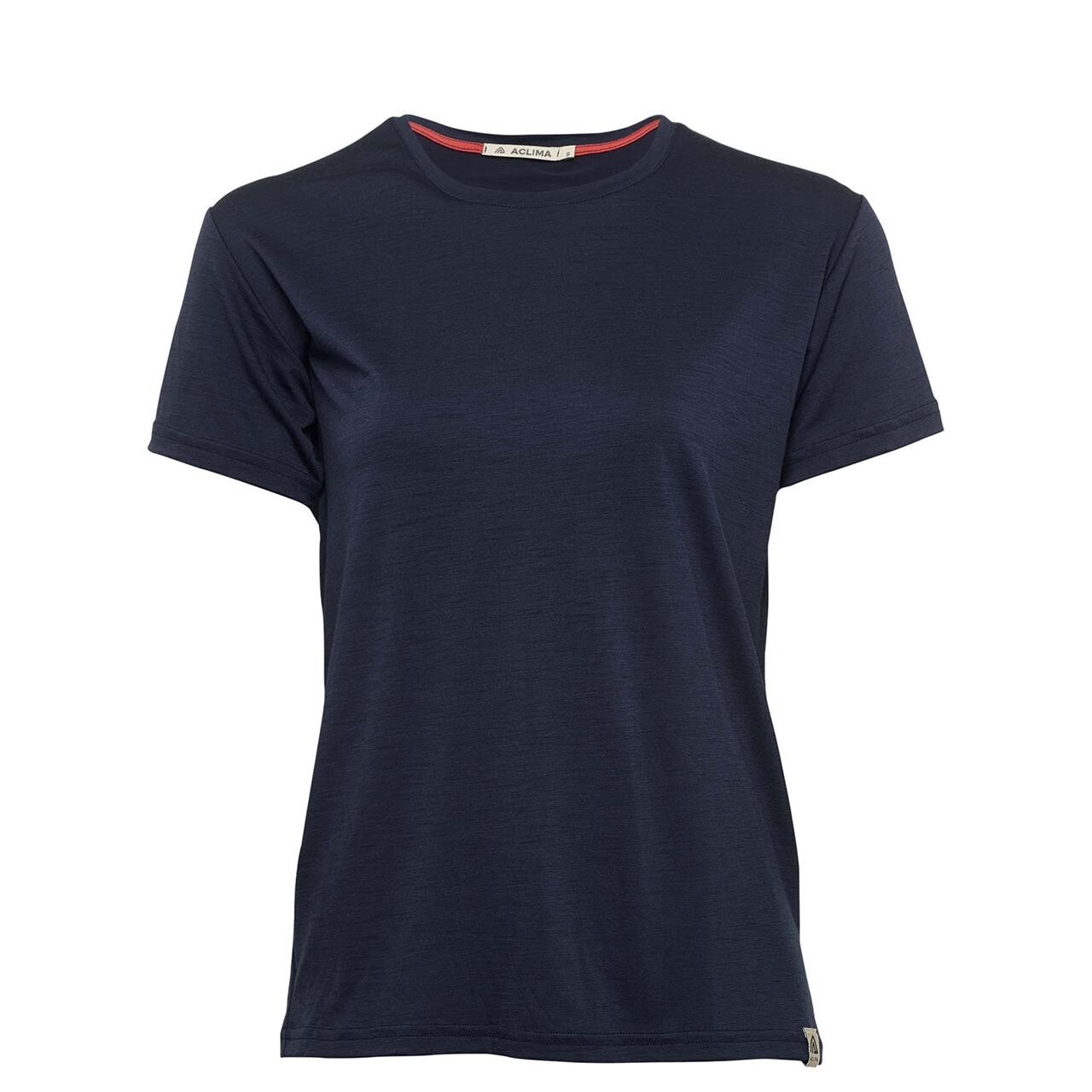 Aclima Womens Lightwool Classic Tee Blå Navy Blazer Large Blå (NAVY BLAZE  XX-large