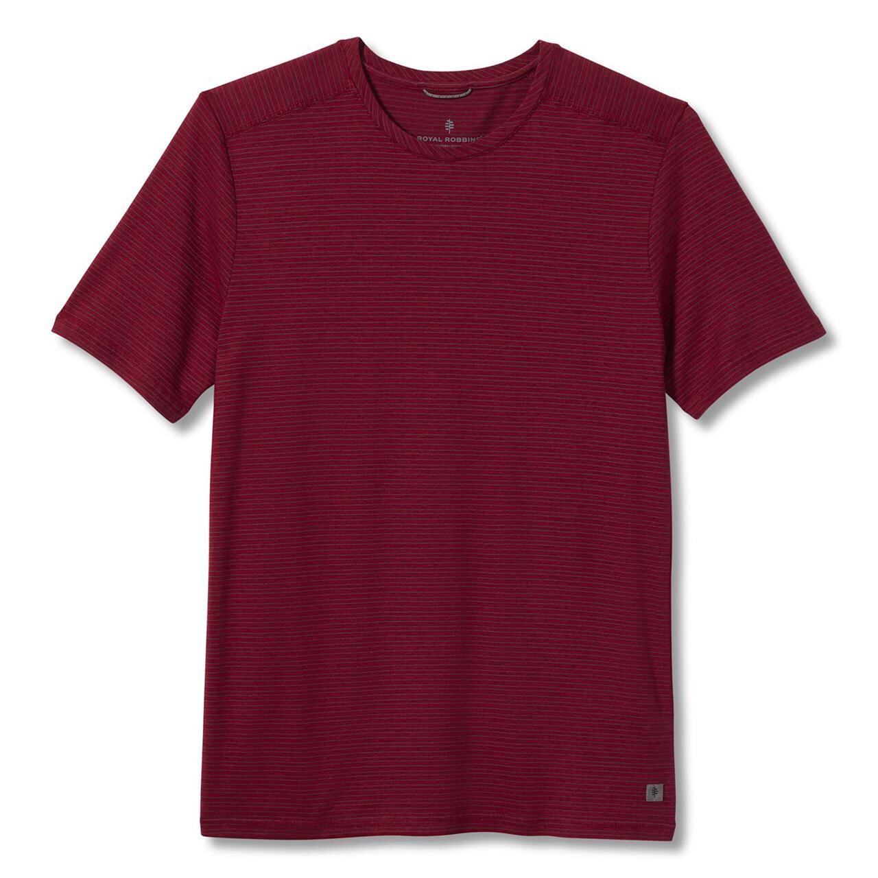 Royal Robbins Mens Vacationer Crew Rød Raspberry Str Large Rød (RASPBERRY  XX-large