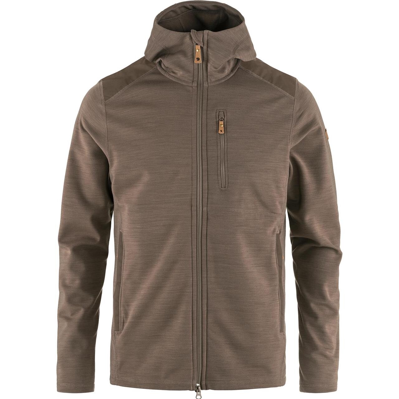 Fjallraven Mens Keb Fleece Hoodie Brun Suede Brown 244 Large Brun (SUEDE BRO  XX-large