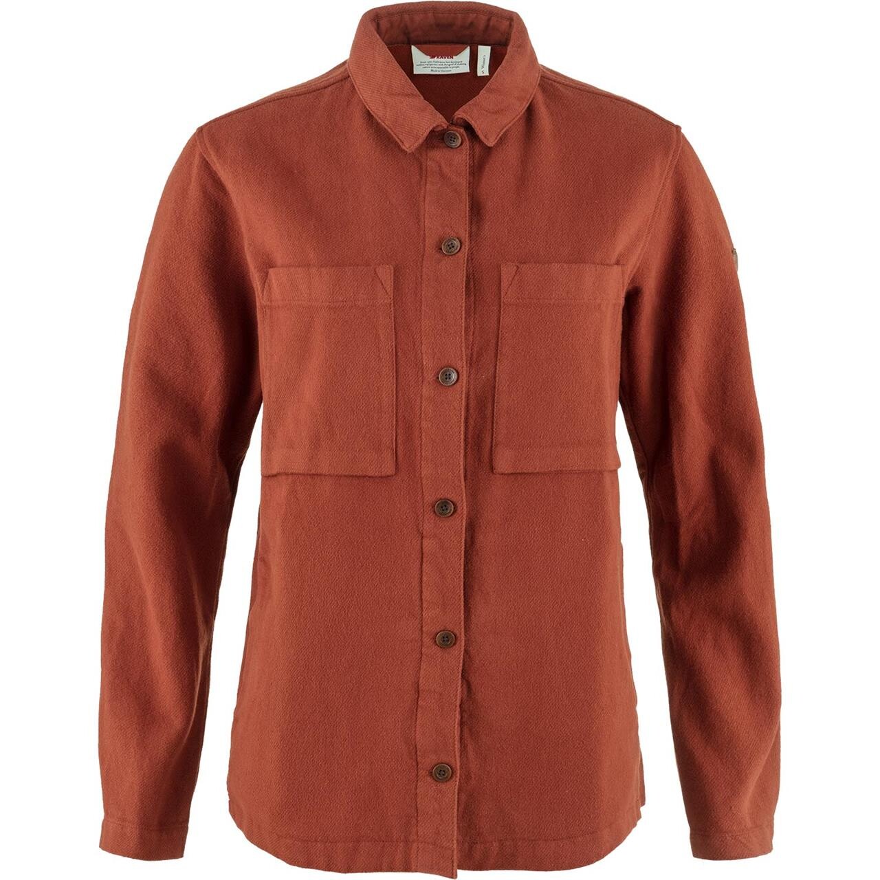 Fjallraven Womens Singi Flannel Overshirt Rød Autumn Leaf 215 Large Rød (AUTUMN LEA  X-large