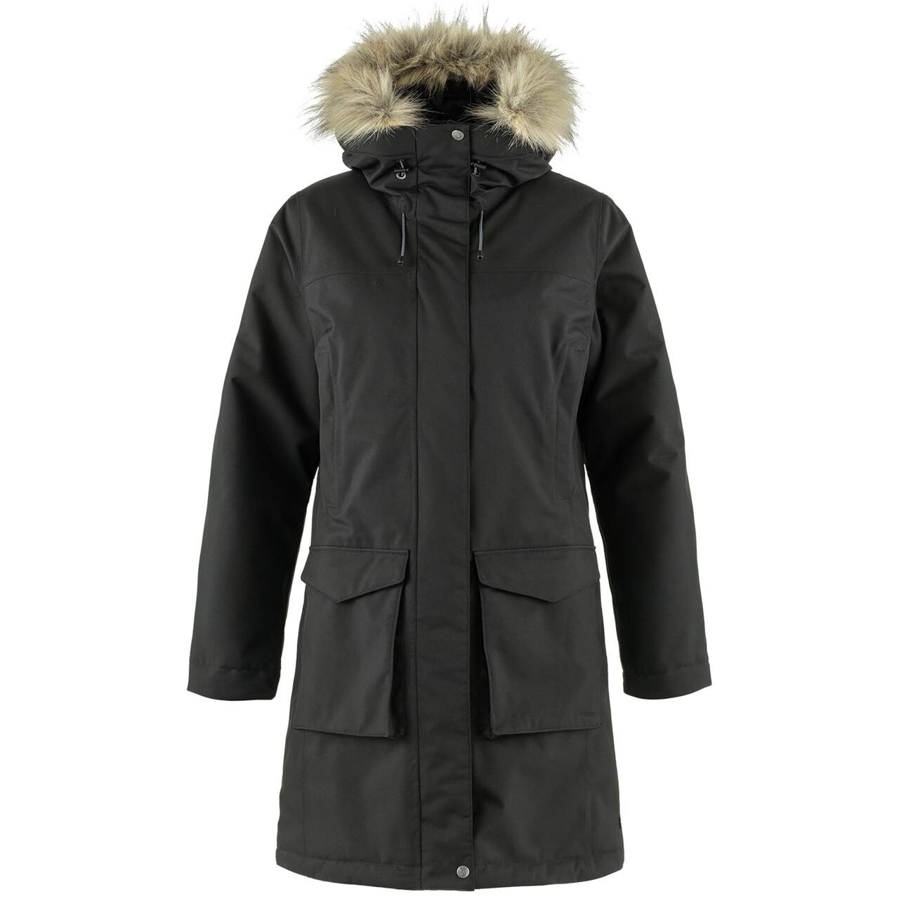 Fjallraven Womens Nuuk Lite Parka Sort Black 550 Large Sort  X-large